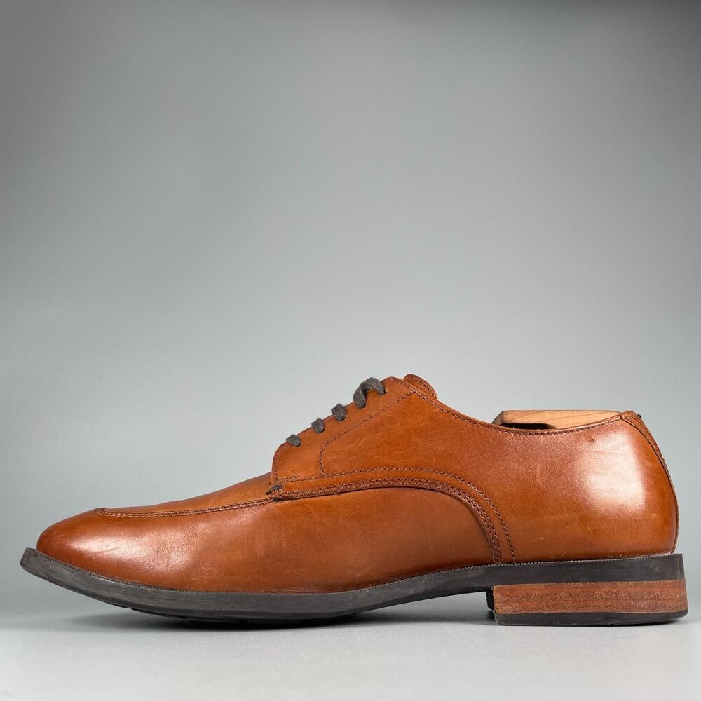 Cole Haan Grand OS Lenox Hill Men's 8.5 M Brown Split Toe Oxford Dress Shoes EUC - Picture 7 of 9